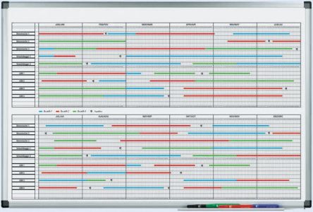 Legamaster Jahresplaner Magnetisch 600mm X 900mm