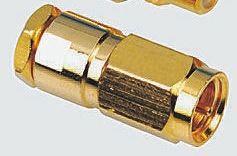 TE Connectivity Straight 50Ω Cable Mount SMC Connector, Plug, Solder Termination, RG174 A/U, RG188 A/U, RG316/U