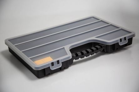Caja Organizadora, 32 Compartimentos, Gris, 57mm x 338mm x 260mm