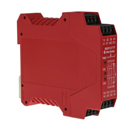 Rockwell Automation Relé De Seguridad Minotaur MSR127TP De 1 Canal, Para Haz De Luz/cortina, Interruptor De