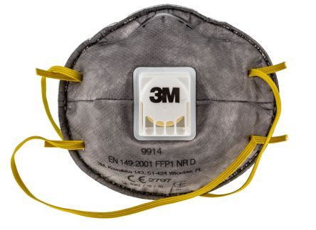 3M 9900 Speciality FFP1 Atemschutzmaske, Vergossen EN 149:2001+A1:2009, Grau, Weiß, 10 Stück