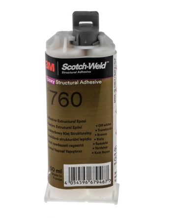 3M Adhesivo Epoxi Scotch-Weld DP760 De Color Marrón, Cartucho Doble De 50 Ml