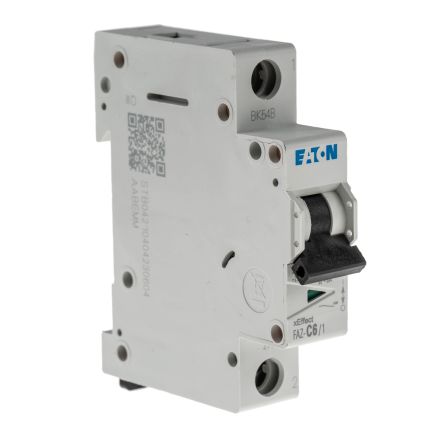 Eaton Moeller MCB Leitungsschutzschalter Typ C, 1-polig 6A 230V, Abschaltvermögen 10 KA XEffect