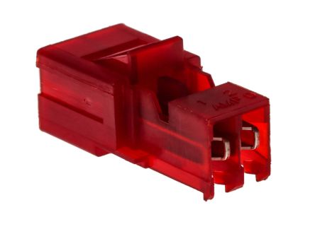 TE Connectivity MTA-156 IDC-Steckverbinder Stecker, Gewinkelt, 2-polig / 1-reihig, Raster 3.96mm