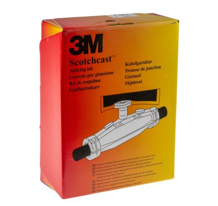 3M Scotchcast Kabelmuffen-Set, 4, 5-adrig, Gerade Gelenktyp, Für 4 X 1.5 → 10mm² Leiter, Harzgefüllt, 178 X 69mm