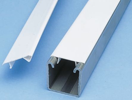 Unistrut White PVC Cover Strip, 3m Length