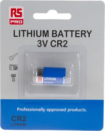 RS PRO CR2 Kamera-Batterie, 3V / 1Ah LiMnO2 15.6 X 27mm
