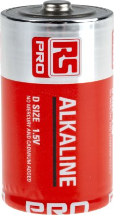 RS PRO Alkali D Batterien, 1.5V