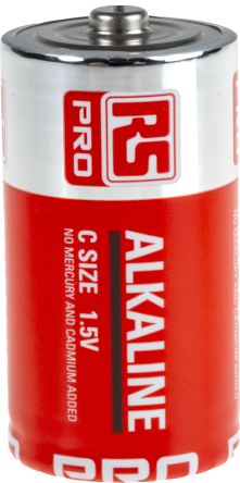 RS PRO Alkali C Batterien, 1.5V