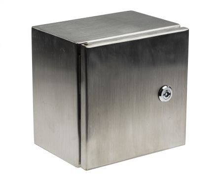 RS PRO 304 Stainless Steel Wall Box, IP66, 200 Mm X 200 Mm X 150mm