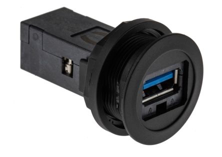 HARTING Har-Port USB-Steckverbinder 3.0 A → A Buchse / 1.5A, Tafelmontage