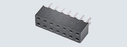 HARWIN Straight Through Hole Mount PCB Socket, 24-Contact, 2-Row, 2mm Pitch, Solder Termination