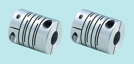 Nabeya Bi-Tech Kaisha Aluminium Alloy Flexible Beam Coupling, MST-12C 5X5, Bore A 5mm Bore B 5mm Cla Nabeya Bi-Tech Kaisha Aluminium Alloy Flexible Beam Coupling, MST-12C 5X5, Bore A 5mm Bore B 5mm Cla