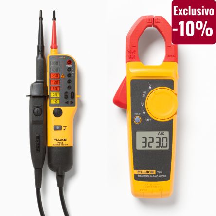 Fluke Pinza Amperimétrica 323, Corriente Máx. 400A Ac, CAT III 600 V, CAT IV 300 V