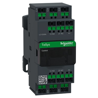 Schneider Electric TeSys Deca Contactor, 380V ac Coil, 3-Pole, 25 A, 70 VA 380V, 1 NO/1 NC, 690V ac