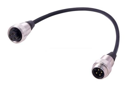 HARTING Male 4 way Straight Male to Female 4 way Straight Female Cable Assembly, 10 m