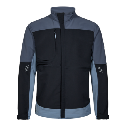 Engel Workwear 1337-234 1 Dark Blue, Light Blue, Water Repellent Jacket Front Zip, S 1 EA