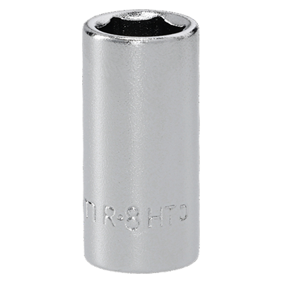 Facom 1/4 in Drive 8 mm Hexagon Socket, 25mm Overall Length