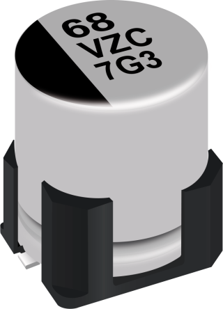 Panasonic 10 μF Aluminium Electrolytic Capacitor 63V, Surface - EEHZC1J100V Solder