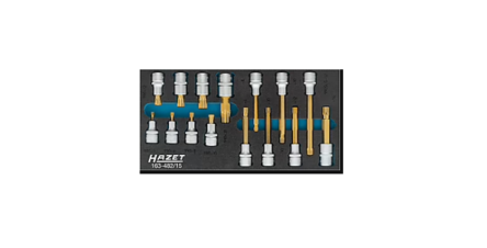 HAZET 15-Piece 1/2 in Square Socket Set