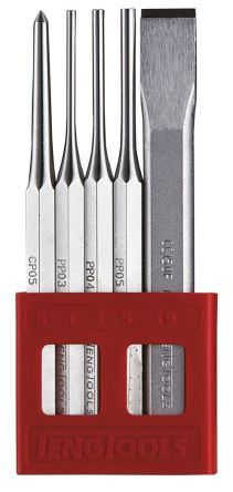 Teng Tools 5-Piece Tool Set, Parallel Pin Punch