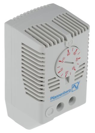 Pfannenberg FLZ Schaltschrank-Thermostat, 0 → +60 °C., Öffner