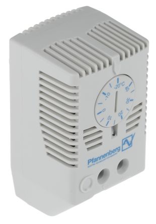 Pfannenberg FLZ Schaltschrank-Thermostat, -20 → +40 °C., Schließer