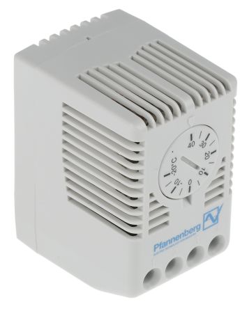 Pfannenberg, Enclosure Thermostat, Adjustable, Changeover, DIN Rail, 100 → 250 V ac