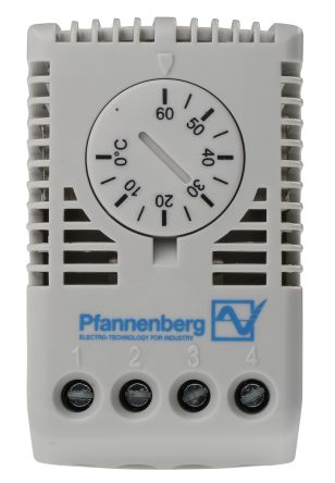 Pfannenberg 机柜温控器 FLZ系列, 转换, 100 → 250 V 交流, 0 → +60 °c