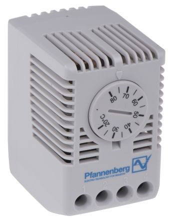Pfannenberg 机柜温控器 FLZ系列, 转换, 100 → 250 V 交流, +20 → +80 °c