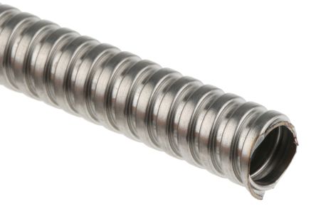 Kopex Flexible Conduit, 8mm Nominal Diameter, 304 Stainless Steel, Metal