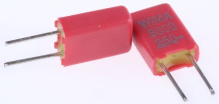 WIMA MKS02 Folienkondensator 3.3nF ±20% / 160 V Ac, 250 V Dc, THT Raster 2.5mm