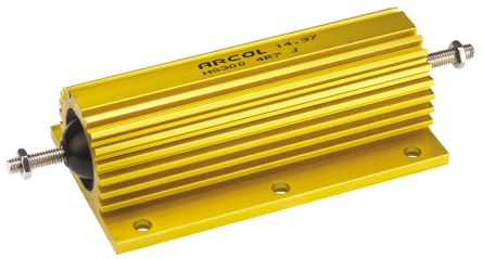 Arcol HS300 Wickel Lastwiderstand 4.7Ω ±5% / 300W, Alu Gehäuse Axialanschluss