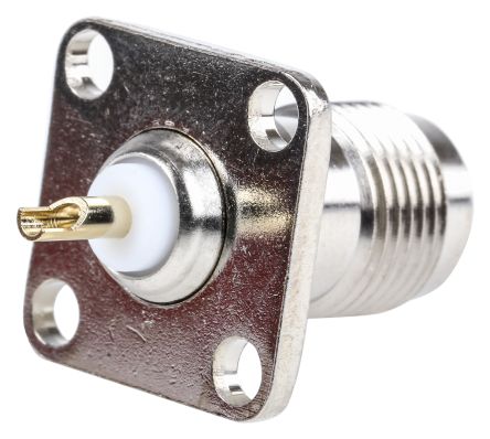 RS PRO, Jack Panel Mount TNC Connector, 50Ω, Solder Termination, Straight Body