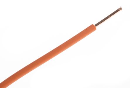 RS PRO Hook Up Wire, 1,5 Mm², Orange, 100m, 450/750 V