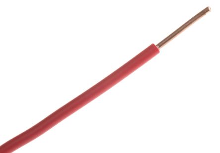 RS PRO Cable De Conexión, área Transversal 2,5 Mm² Rojo, 450 / 750 V, Long. 100m