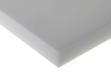 RS PRO POM Kunststoffplatte, Weiß, 20mm X 300mm X 500mm / 1.41g/cm³ Bis +100°C, Voll