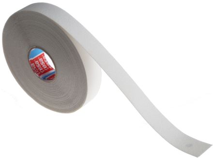 Tesa PVC Antirutschklebeband Weiß Typ Rutschhemmendes Band, Stärke 0.81mm, 25mm X 15m