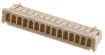 Hirose DF13 Steckverbindergehäuse Stecker 1.25mm, 15-polig / 1-reihig Gerade, Kabelmontage Für
