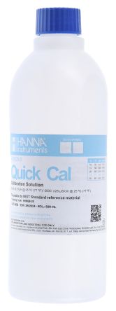 Hanna Instruments HI-9828-25 Leitfähigkeit, PH Pufferlösung, 6.86pH-Wert / 5ms/cm, 500ml Flasche