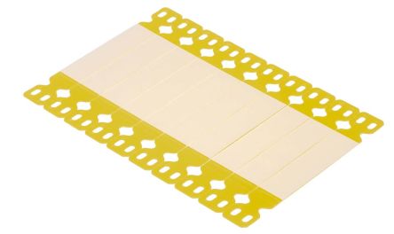Brady Yellow Cable Labels, 15mm Width, 103mm Height, 100 Qty