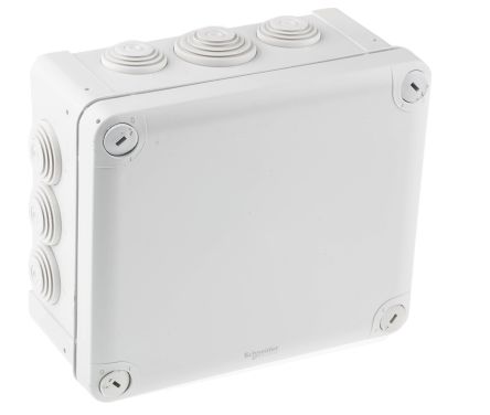 Schneider Electric Caja De Conexiones ENN05010, 12, Polipropileno, Gris, 150mm, 80mm, 175mm, 150 X 80 X 175mm, IP55