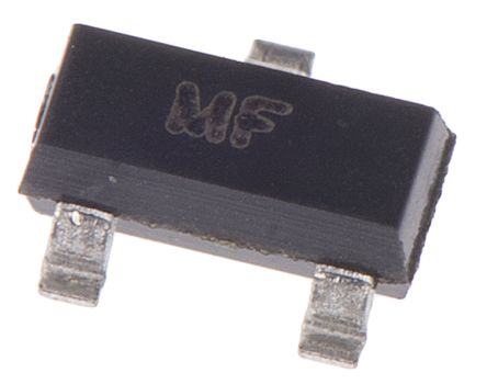 DiodesZetex MOSFET Canal N, SOT-23 100 MA 100 V, 3 Broches