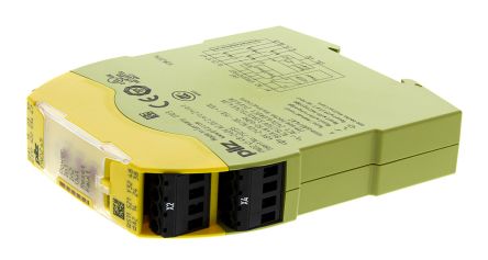 Pilz Dual-Channel Emergency Stop, Light Beam/Curtain, Safety Switch/Interlock Safety Relay, 48 → 240V Ac/dc, 2