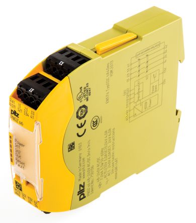 Pilz Dual-Channel Two Hand Control Safety Relay, 48 → 240V Ac/dc, 3 Safety Contacts