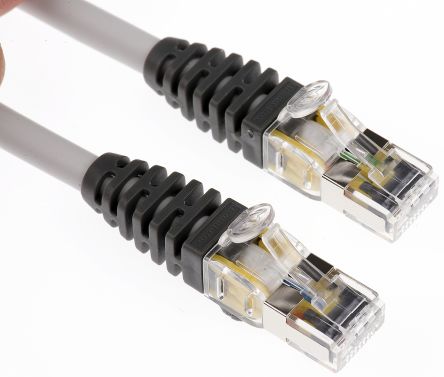 Brand-Rex Ethernetkabel Cat.6, 5m, Grau Patchkabel, A RJ45 S/FTP Stecker, B RJ45, LSZH