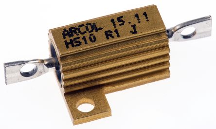 Arcol Résistance à Montage Sur Châssis Bobinée, 100mΩ 10W ±5%