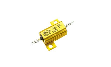 Arcol, 22Ω 10W Wire Wound Chassis Mount Resistor HS10 22R J ±5%