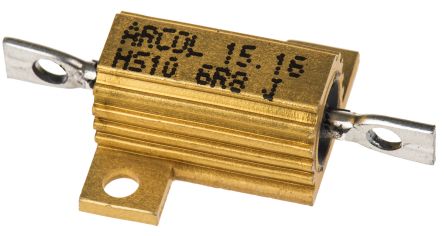 Arcol HS10 Wickel Lastwiderstand 6.8Ω ±5% / 10W, Alu Gehäuse Axialanschluss