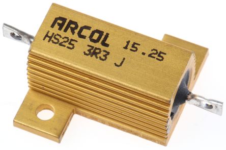 Arcol Résistance à Montage Sur Châssis Bobinée, 3.3Ω 25W ±5%